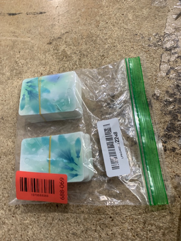 Photo 1 of 100Pack Blue Feather Earring Cards for Display - Jewelry Cards 2.8"x2"