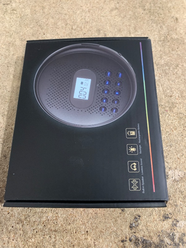 Photo 1 of **POSSIBLY FOR PARTS/UNTESTED*** ARAFUNA CD Player Portable with Dual Stereo Speakers, Rechargeable Portable CD Player for Car with Headphones, Anti-Skip Protection and AUX Cable
