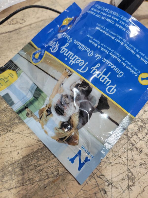 Photo 1 of **EXP:03/25/2026** N-Bone 3-Rings Puppy Teething Ring, Chicken Flavor