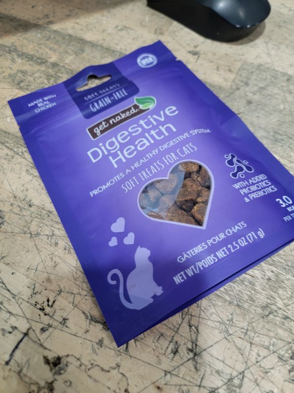 Photo 1 of **EXP:04/07/2026** Get Naked 1 Pouch Furball Relief Soft Treats For Cats, 2.5 Oz(pack of 1)