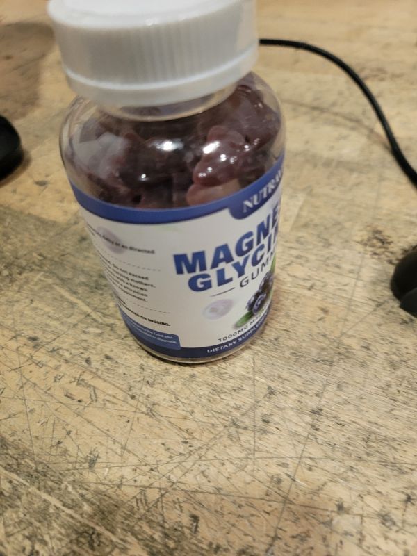 Photo 1 of **EXP:09/26**Magnesium Glycinate Gummies 1000mg with Magnesium L-Threonate,Chelated Magnesium Potassium Complex Supplement with VitD, B6, CoQ10, Calcium,Supports for Memory, Calm, Mood - 90 Gummies Blueberry