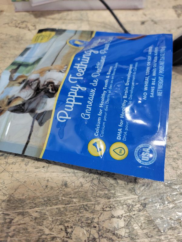 Photo 1 of **EXP:03/25/2026** N-Bone 3-Rings Puppy Teething Ring, Chicken Flavor