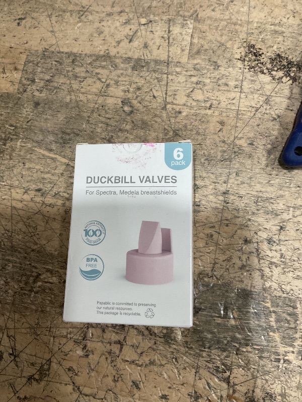 Photo 1 of [6-Count] Papablic Duckbill Valves Compatible with Spectra and Medela, Replaceable Duckbill Valves for Spectra S1 S2 valves and Medela Pump in Style, BPA/DEHP Free Pink