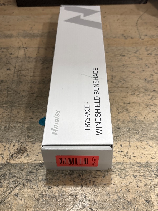 Photo 1 of [2025 Upgrade] Nmoiss Windshield Sun Shade Umbrella - [Vinyl Coating Heat Shield] Protect Car from Sun Rays & Heat Damage Keep Cool and Protect Interior, Spring Structure Edge Medium 56" L x 31" W