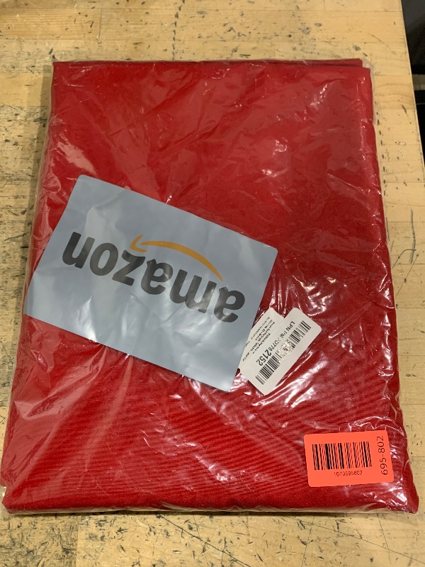 Photo 1 of ***SMALLER THAN LISTED MEASUREMENT***** Hiasan Red Rectangle Tablecloth - Waterproof and Spillproof Washable Fabric Christmas Table Cloth for Dining Room Kitchen and Outdoor Use, 60 x 84 Inch