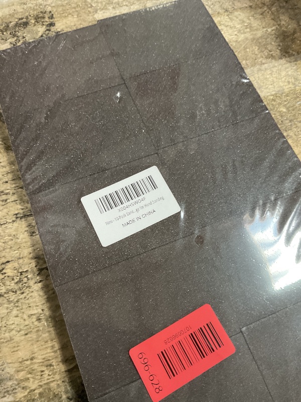 Photo 1 of 10-Pack Sanding Blocks – Sand Paper Assortment Pack in 60/80/120/220 Grit – Washable Sandpaper Block for Wood Furniture, Drywall, Metal, and Glass – Reusable Sanding Sponge for Hand Sanding