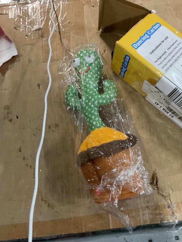 Photo 1 of *** may not be functional**
VAIZIQ Dancing Talking Cactus Toy with Talking & Singing, Repeats Your Words, 120 Songs, Interactive Kids Gift for Boys Girls (LED Light)