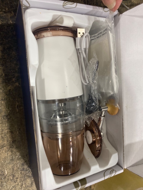 Photo 1 of ***FOR PARTS/NON-FUNCTIONAL*** Mulli Update Portable Burr Coffee Grinder,Electric/Manual 2-in-1 Cafe Grind, Adjustable Burr Mill with 5 Precise Grind Setting for Drip/Espresso/PourOver