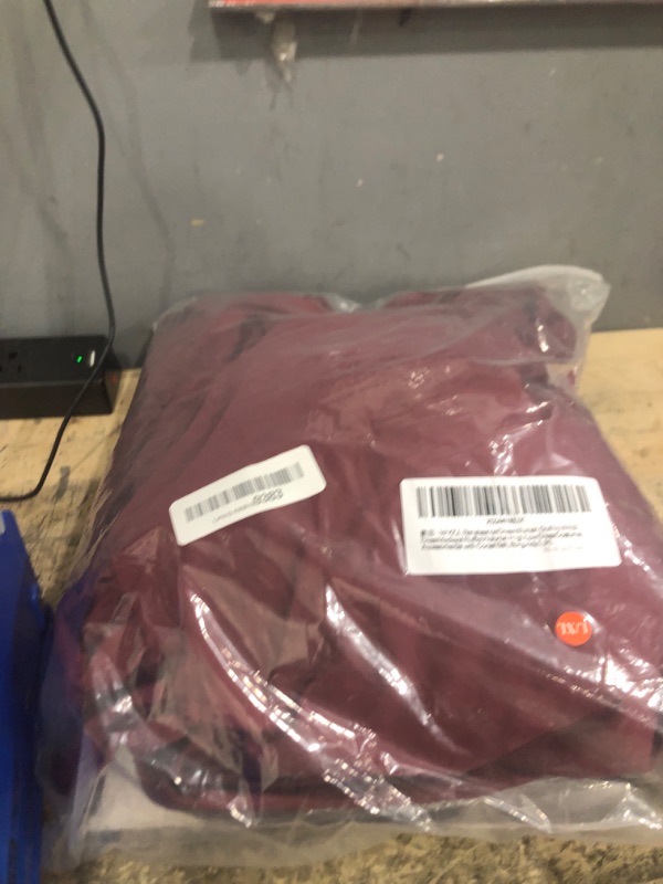 Photo 1 of **POSSIBLY RUNS BIG**** WYZJL Renaissance Dress Women Gothic Witch Dress Medieval Ruffle Victorian High Low Dress Costume Accessories Set with Corset Belt, Burgundy L/XL