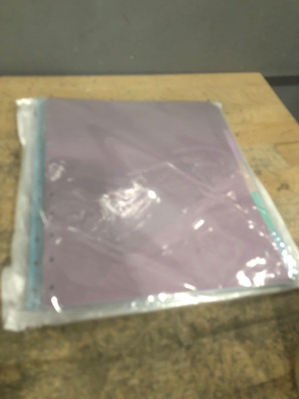 Photo 1 of 15Pcs Letter Size Discbound Pocket Dividers With Tabs and Folders - 8.5 x 11 Plastic Binder Dividers for Office Planner Supplies