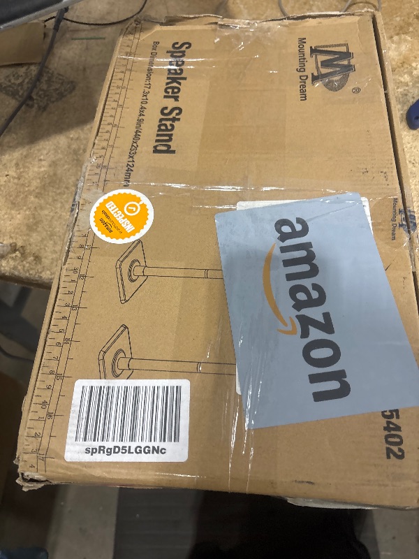 Photo 1 of *****************Missing one base and brackets*************
Mounting Dream Speaker Stands Height Adjustable for Satellite & Small Bookshelf Speakers, Set of 2 Floor Stand Mount for Bose Polk JBL Sony Yamaha and Others - 11LBS Capacity MD5402