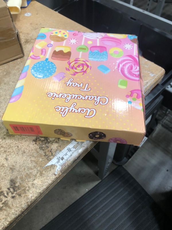 Photo 1 of 11" Acrylic Letter Charcuterie Tray, Charcuterie Letters Fillable Box for food, Reusable Serving Cake Candy Dish Display Tray for Birthday Anniversary Party Decoration (Letter E)