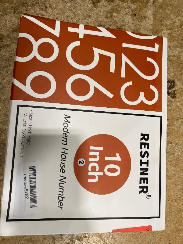 Photo 1 of 10 Inch Large house Numbers for Outside Modern,Metal House Numbers Black Address Numbers For House Matte Black Floating Mount And Flush Mount Aluminum Home Address Numbers 2