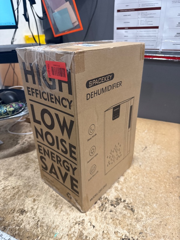 Photo 1 of ***POSSIBLY FOR PARTS /UNTESTED UNKNOWN DAMAGES*** Dehumidifier, 95 OZ Water Tank Dehumidifiers for Home, 1000 sq. ft. Dehumidifier for Basement Bathroom Bedroom with Auto Shut Off, 7 Colors LED Light, Quiet Dehumidifiers with Sleep Mode, White