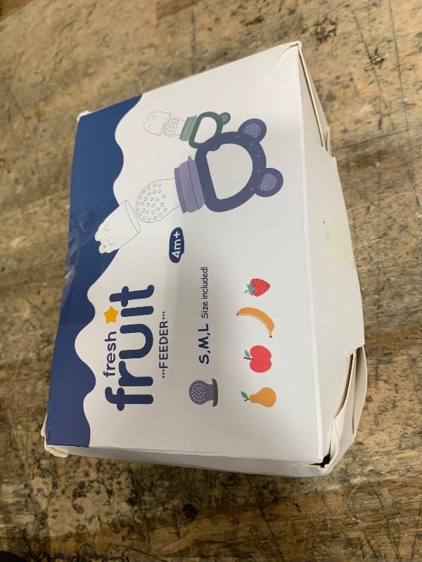 Photo 1 of 2 Pack Silicone Baby Fruit Feeder with Mini Freezer Tray, Breastmilk Popsicle Molds for Baby Teething Relief, Fresh Food Feeder for Safe Infant Self Feeding, Extra Food Pouches