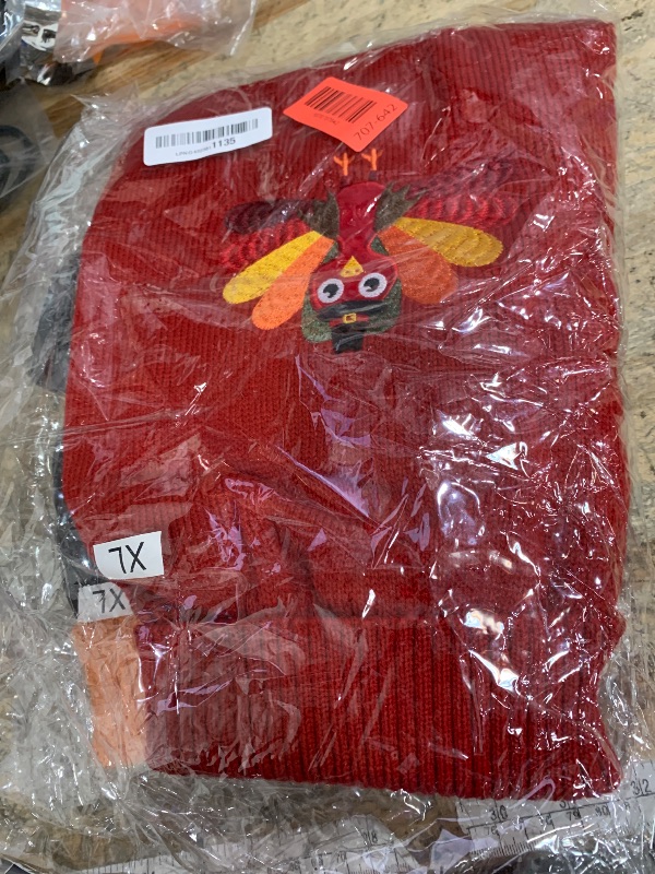 Photo 1 of (missing xmas knit sweater) 2 Pack Halloween Thanksgiving Christmas Dog Cat Knit Sweater Set - Dog Clothes with Pumpkin Turkey Pets Costumes-Dog Fall Sweaters for Holiday (XL)