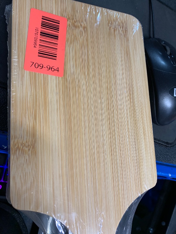 Photo 1 of (ONLY 5) Bulk Cutting Boards Mini Charcuterie Boards Bulk Wood Chopping Board Laser Engraving Serving Board with Handle Charcuterie Boards for Pizza, Bread, Cheese, Charcuterie, Fruit 11" x 5" Bamboo