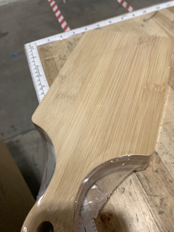 Photo 1 of Bulk Cutting Boards Mini Charcuterie Boards Bulk Wood Chopping Board Laser Engraving Serving Board with Handle Charcuterie Boards for Pizza, Bread, Cheese, Charcuterie, Fruit 11" x 5" Bamboo