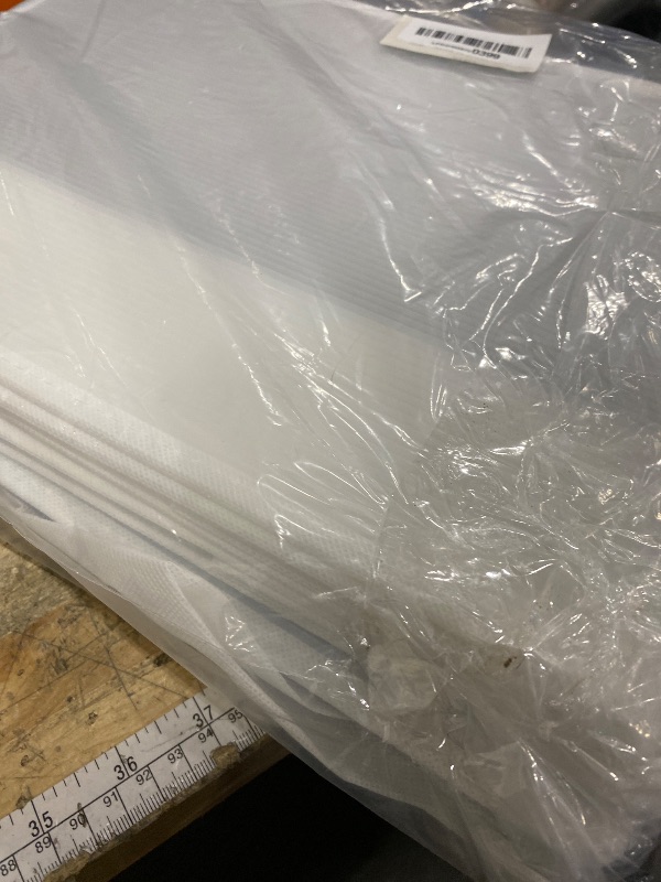 Photo 1 of ***MISSING LIDS & MEASUREMENTS INCORRECT*** MEDIUM 17" 42 Quarts Collapsible Stackable Storage Bins with Lids [3-Pack] Foldable Fabric Linen Storage Boxes Cube, Closet Organizer Baskets with Label for Home (16.7 x 12 x 12", Black & Gray)