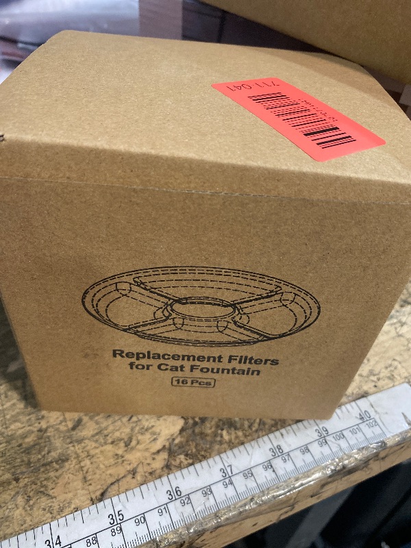 Photo 1 of 21-Piece Cat Fountain Filter Replacement Kit: Includes 16 Filters, 4 sponges, and 1 Brush. Features Double The Activated Carbon and ion Exchange Resin, Fitting Fits Most pet (not Compatible Catit).