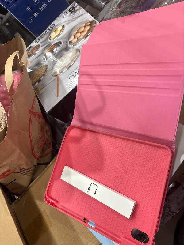 Photo 1 of *** CHECK COMMENTS***.  MoKo for iPad (A16) 11th Generation Case with Keyboard 11 inch 2025, iPad 10th Generation 10.9 inch Case with Pencil Holder, Multi-Angle Detachable Bluetooth Keyboard, Pink