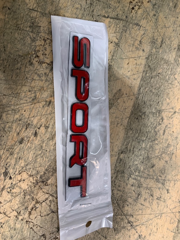 Photo 1 of 1 PCS New 3D Zinc Alloy Chrome Limited Sport Emblem Lettering Tailgate Boot Lid Emblem Badge Especially for SUV Sport Car.(Red)