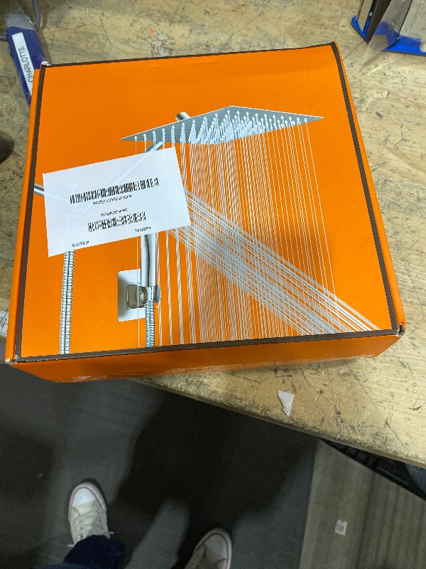 Photo 1 of 10 inch Rainfall Shower Head Combo Stainless Steel, THE FIRST WATERFALL mode, 10 Inch Rain Shower Head with Handheld 6 Spray Modes High Pressure, Overhead Shower Adjustable Extension Arm,Chrome