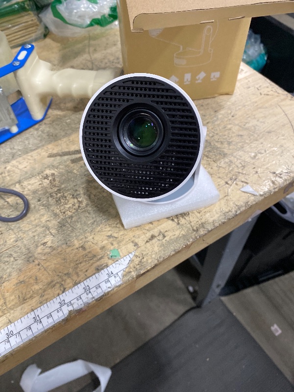 Photo 1 of [Built-in Apps & 2025 Upgraded] Mini Projector with WiFi 6 and Bluetooth 5.4 Support 4K 1080P Auto Keystone 180° Rotatable Projector Portable Compatibile with HDMI/TV Stick/Memory Stick/Laptop, White