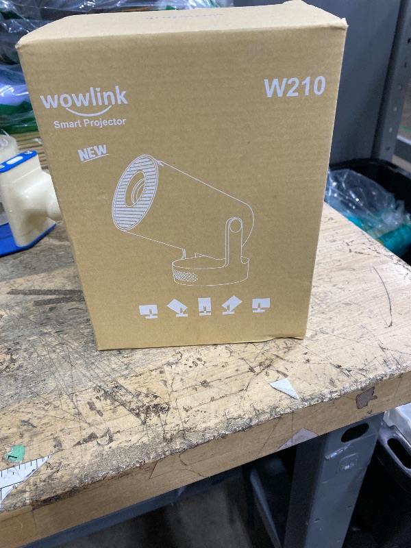 Photo 1 of [Built-in Apps & 2025 Upgraded] Mini Projector with WiFi 6 and Bluetooth 5.4 Support 4K 1080P Auto Keystone 180° Rotatable Projector Portable Compatibile with HDMI/TV Stick/Memory Stick/Laptop, White