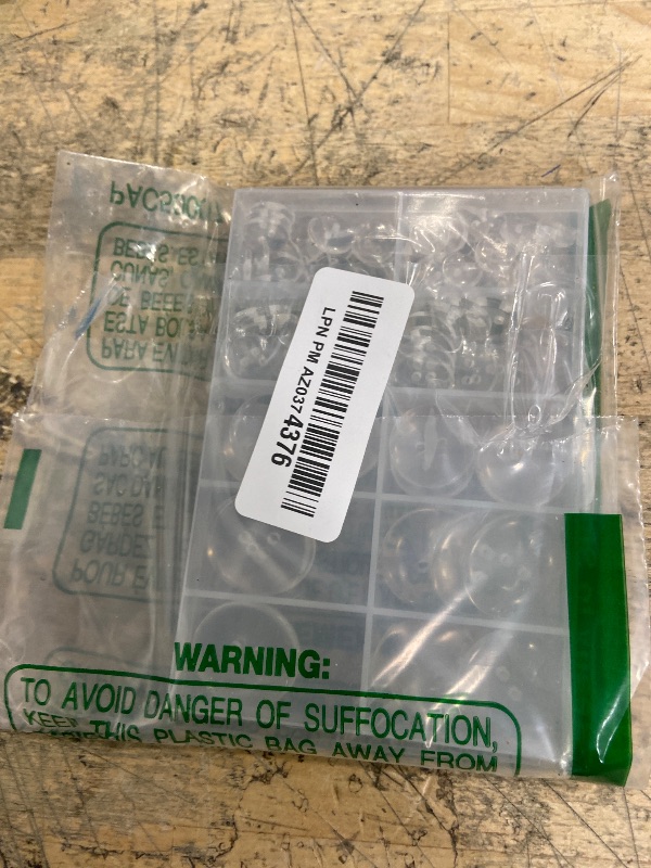 Photo 1 of 100 Pcs Clear Buttons, Buttons 2 Hole 5 Sizes of Round Mixed Button Round Plastic Button for Coats Dress Skirt DIY Crafts