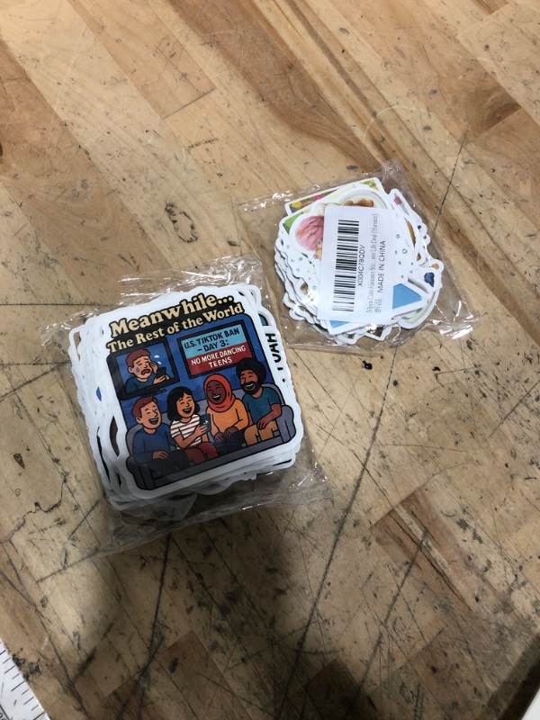 Photo 1 of (100 TOTAL) 50pcs Cute Hamster Stickers for Kids and Teens - Cartoon Animal Waterproof Aesthetic Trendy Stickers Perfect for Laptop, Water Bottle, Phone, Travel - Hamster Life Deal AND 50 PCS Funny Meme Stickers for Adults & Teens – Waterproof Vinyl Decal