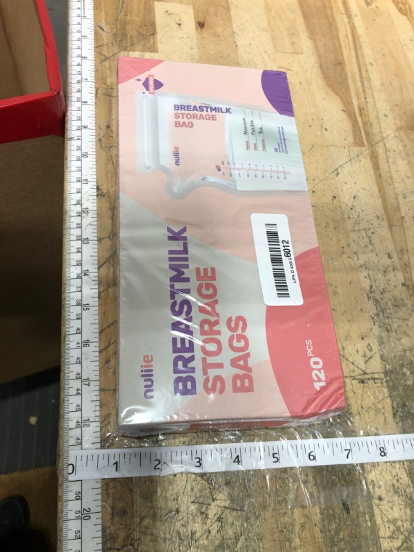 Photo 1 of **FACTORY SEALED** Nuliie 120 Pcs Breastmilk Storage Bags, 8 OZ Breast Milk Storing Bags, BPA-Free, Milk Storage Bags with Pour Spout for Breastfeeding, Self-Standing Bag, Space Saving Flat Profile