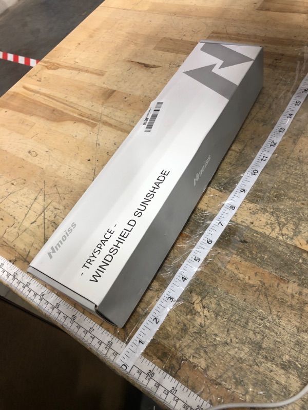 Photo 1 of [2025 Upgrade] Nmoiss Windshield Sun Shade Umbrella - [Vinyl Coating Heat Shield] Protect Car from Sun Rays & Heat Damage Keep Cool and Protect Interior, Spring Structure Edge Medium 56" L x 31" W