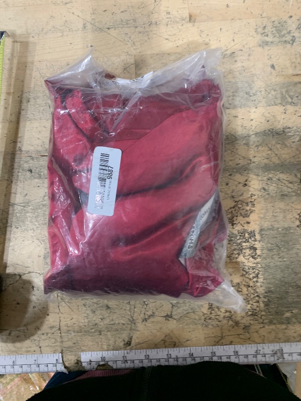 Photo 1 of 10ft x 10ft Burgundy Backdrop Curtains for Parties, Fabric Satin Background Curtain with Rod Pockets for Weddings, Birthday, Baby Shower, Photography, Graduation Party Backdrop Drapes, 2 Panels