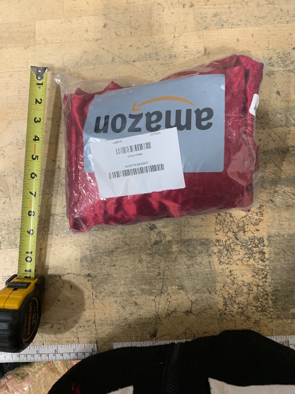 Photo 1 of 10ft x 10ft Burgundy Backdrop Curtains for Parties, Fabric Satin Background Curtain with Rod Pockets for Weddings, Birthday, Baby Shower, Photography, Graduation Party Backdrop Drapes, 2 Panels