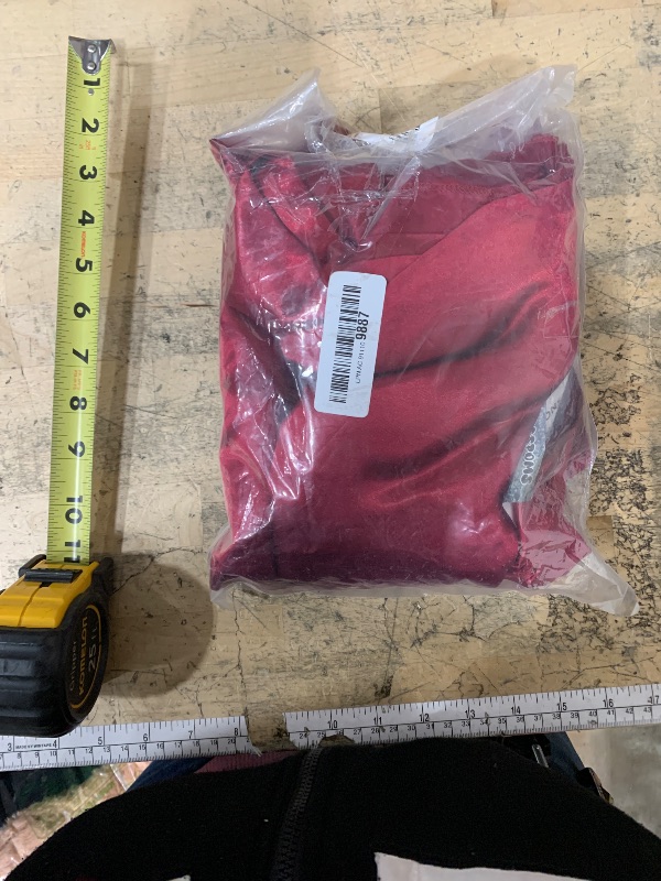 Photo 1 of 10ft x 10ft Burgundy Backdrop Curtains for Parties, Fabric Satin Background Curtain with Rod Pockets for Weddings, Birthday, Baby Shower, Photography, Graduation Party Backdrop Drapes, 2 Panels