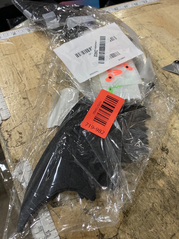 Photo 1 of (18 Pcs) Hanging Bats Halloween Decoration Outside, Large Flying Plastic Bats Outdoor Decor, 3 Different Sizes with Cute Eye Stickers for Hanging in The Tree, Porch, Yard, Lawn, Indoor