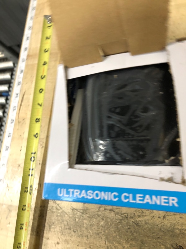 Photo 1 of ***POSSIBLY FOR PARTS DOESN'T FUNCTION PROPERLY*** TEBAL Ultrasonic Retainer Cleaner Machine, 52kHz Ultrasonic Denture Cleaner for Night Guards, Braces, Toothbrush Heads, Jewelry and More, Ultrasonic Cleaner for Retainers with 250ML Capacity, Black