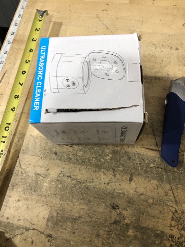 Photo 1 of ***POSSIBLY FOR PARTS DOESN'T FUNCTION PROPERLY*** TEBAL Ultrasonic Retainer Cleaner Machine, 52kHz Ultrasonic Denture Cleaner for Night Guards, Braces, Toothbrush Heads, Jewelry and More, Ultrasonic Cleaner for Retainers with 250ML Capacity, Black