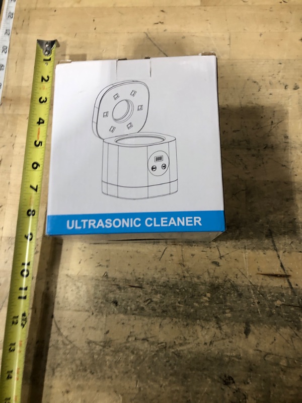 Photo 1 of ***POSSIBLY FOR PARTS DOESN'T FUNCTION PROPERLY*** TEBAL Ultrasonic Retainer Cleaner Machine, 52kHz Ultrasonic Denture Cleaner for Night Guards, Braces, Toothbrush Heads, Jewelry and More, Ultrasonic Cleaner for Retainers with 250ML Capacity, Black