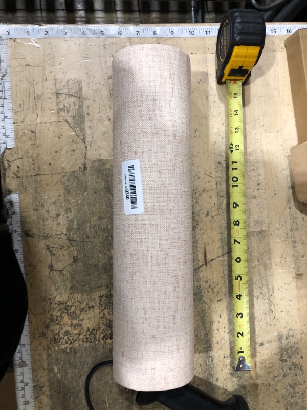 Photo 1 of 15.75"x787.4" Beige Grasscloth Wallpaper Peel and Stick Removable Textured Wall Paper Self Adhesive Contact Paper Faux Linen Cabinets Drawers Bookshelves Thickened Waterproof Shelf Vinyl Roll