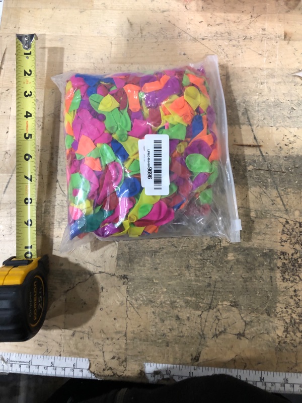 Photo 1 of 1700 Pack Water Balloons with Refill Hose Nozzle Eco-Friendly Latex Balloons for Kids Adults Outdoor Water Bomb Fight Games