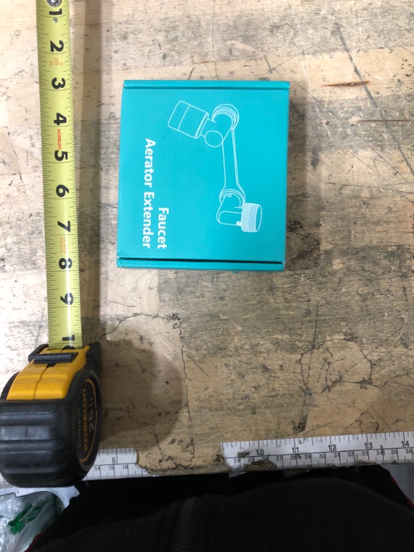 Photo 1 of 1080°Swivel Faucet Extender, Sink Water Faucet Aerator Extension in Brass, Swivel Robotic Arm Bathroom Faucet Extender, Kitchen Rotating Extension Filter with 2 Mode Splash