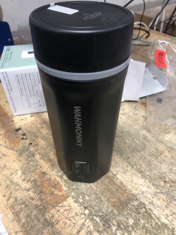 Photo 1 of ****FOR PARTS ONLY/NON-FUNCTIONAL****** WAHMONNY Travel Electric Kettle, Dual Voltage 110V-240V Portable Kettle 6-Temp Control,304 Stainless Steel Small Mini Tea Coffee Kettle,400W Fast Water Boiler, Black (550ML)