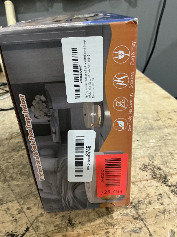 Photo 1 of ****MISSING PIECES**** 2 Pack Flea Traps for Inside Your Home, Indoor Flea Light, Bed Bug Killer with 8 Sticky Pads & 4 Light Bulb, Odorless Natural Insect Infestation Treatment Trap for Kid Pet