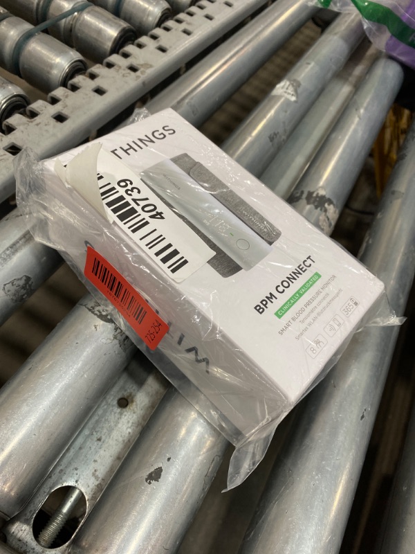 Photo 1 of ** ITEM HAS ISSUES WITH FUNCTIONALITY, DOES NOT TURN ON WITHOUT CHARGER**
Withings BPM Connect - Digital Blood Pressure Cuff & Heart Rate Monitor - Blood Pressure Machine Arm Cuff, FDA Cleared, FSA/HSA Eligible, IOS & Android