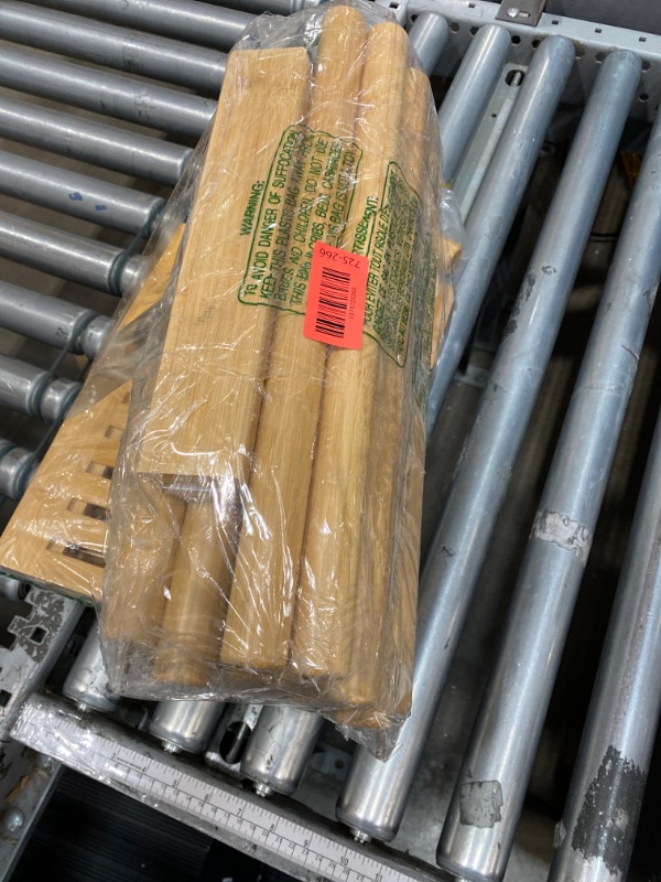 Photo 1 of (MIissing screws) AmazerBath Over The Toilet Storage Shelf Bamboo, 3-Tier Over Toilet Organizer Rack, Freestanding Above Toilet Shelf for Bathroom, Laundry, Space Saver, Natural Color