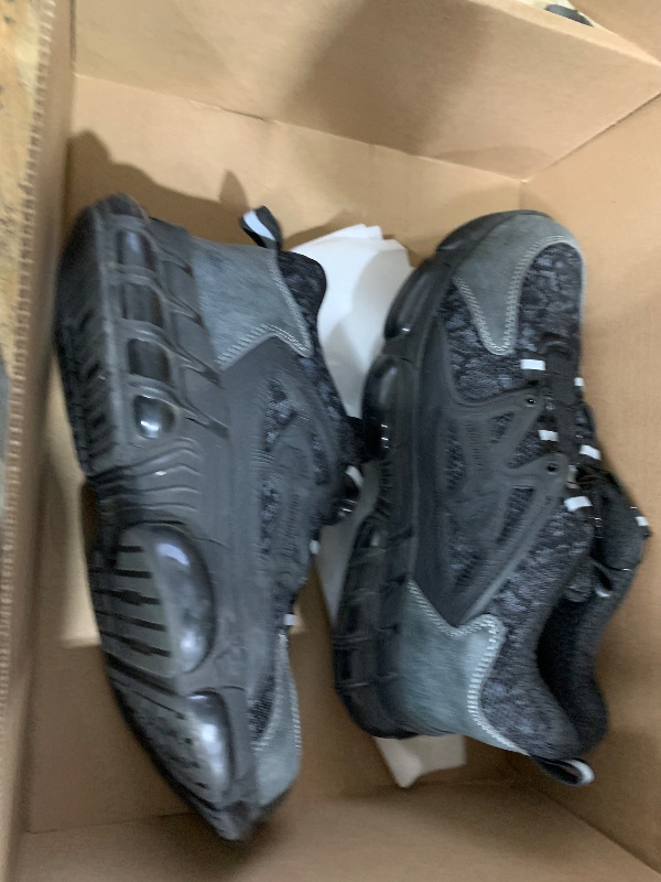 Photo 1 of Steel Toe Shoes for Men Women Lightweight Comfortable Work Sneakers Composite Toe Shoes Safety Tennis Sneakers for Long Shifts Black 10 men