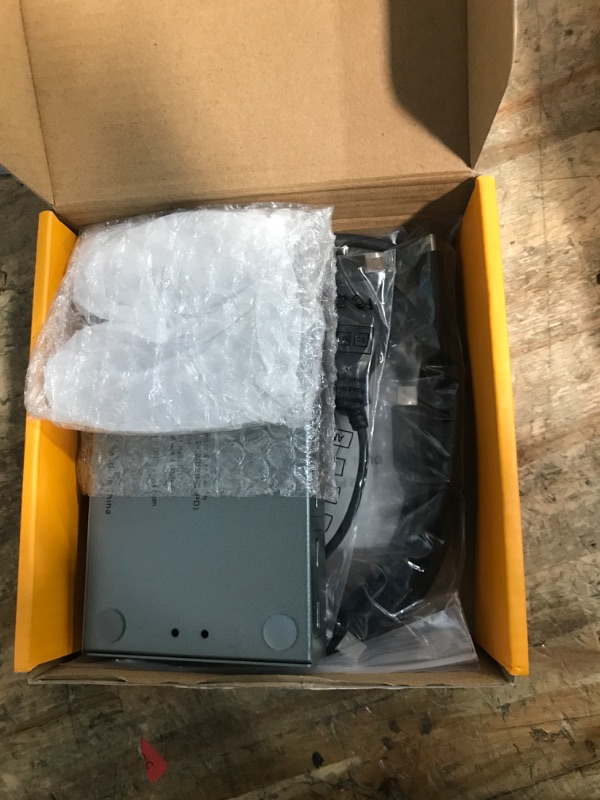 Photo 1 of ***ISSUES FUNCTIONING WITH DISPLAY PORT*** USB C KVM Switch 2 Monitors 2 Laptops, 4K@60Hz USB C Dual Monitor KVM Switch for 2 laptops to Share 2 Monitor and 4 USB3.0 Devices, 80W PD Charging, Wired Remote and Cables Included