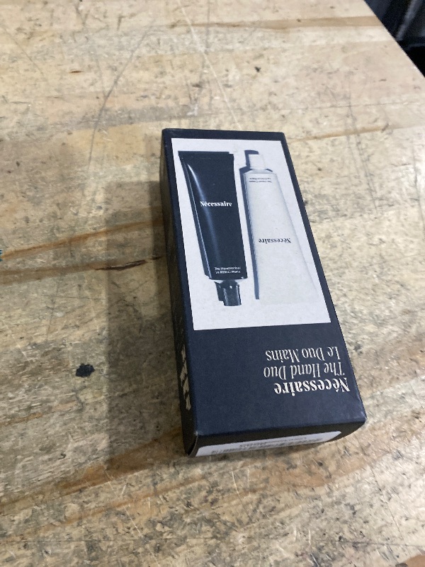 Photo 1 of ***PARTIAL SET/ MISSING BLACK TUBE*** Nécessaire The Hand Duo – The Hand Cream + The Hand Retinol Treatment Holiday Gift Set for Dry Hands – Daily Moisture + Nighttime Repair with Ceramides, Peptides & Retinol – 2 x 2.5 oz